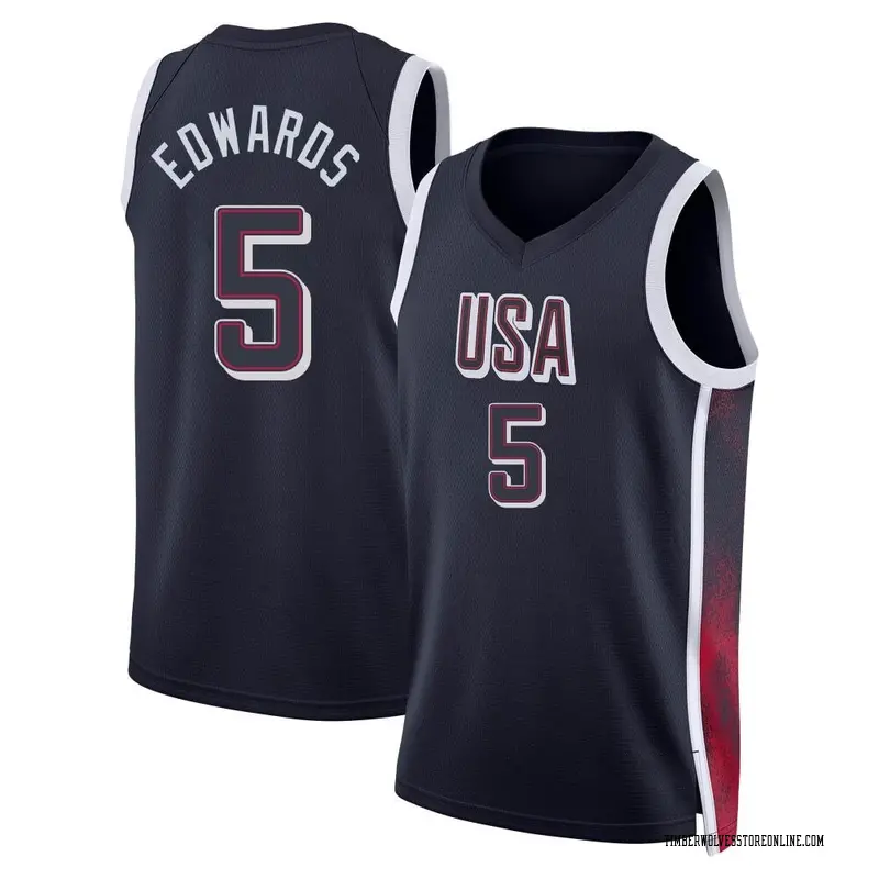 Minnesota Timberwolves Swingman Navy Anthony Edwards USA Basketball