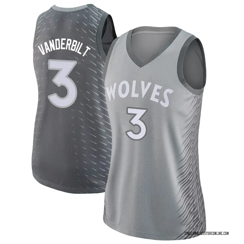 Nike Minnesota Timberwolves Swingman Jarred Vanderbilt Silver Jersey ...